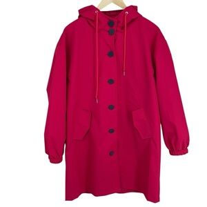 WJacket Hooded Windbreaker Rain Jacket – Women’s XL, Water Resistant